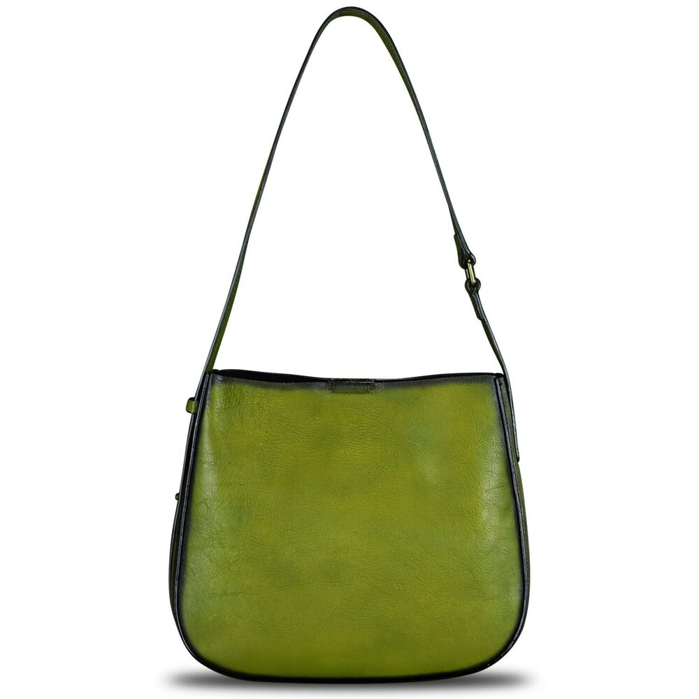2180 Leather Satchel Shoulder Bag Vintage Handmade Handbag Retro Designer